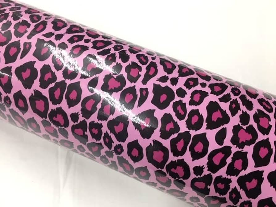 Amazon.co.jp: カッティングシート/ピンクヒョウ柄艶あり152cm×1m