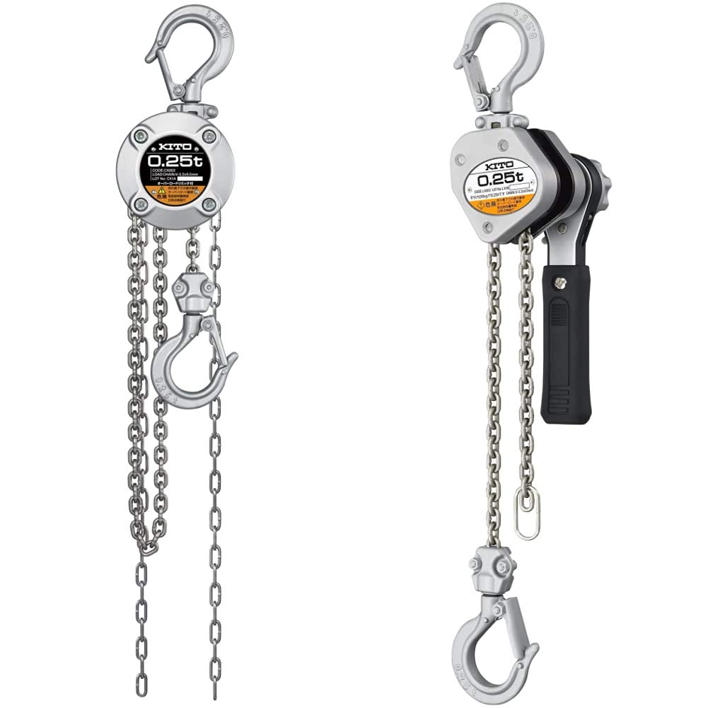 Amazon.co.jp: キトー チェーンブロックCX形 250kg x 2.5m CX003