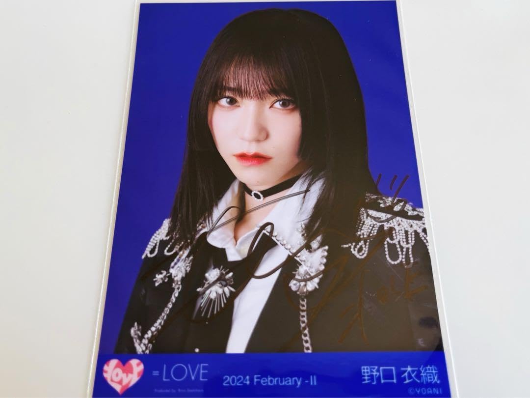 イコラブ 野口衣織 直筆サイン入り とくべチュ、して 歌唱衣装 チュウ