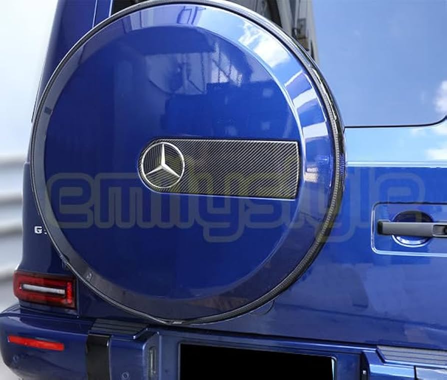 Amazon | W463 W463A W464 Gクラス カーボン調 シルバー 背面タイヤ