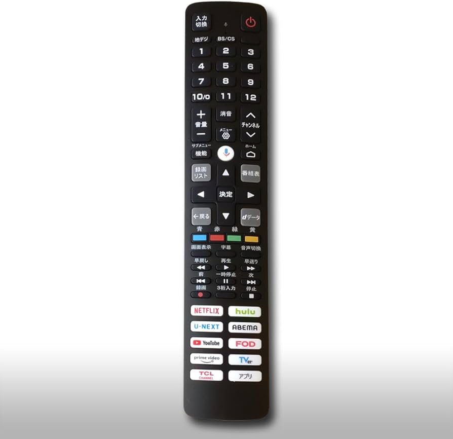 Amazon | テレビリモコン TCL 純正品 RC843JJB2 スマートテレビ用