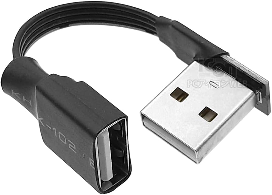 Amazon.co.jp: ICONSHOP 超極薄 USB延長ケーブル 3cm USB TypeA(オス