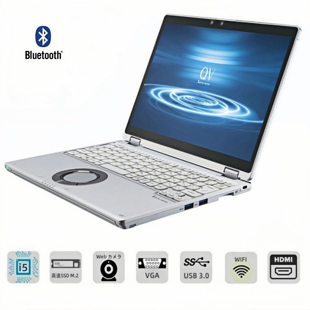 Amazon.co.jp: Panasonic Let's Note QV8 Laptop, 12.0 Type, WQXGA+
