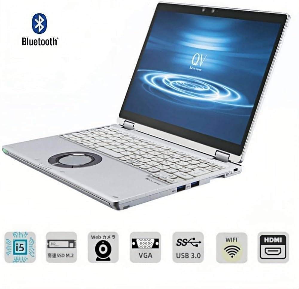 Amazon.co.jp: Panasonic Let's Note QV8 Laptop, 12.0 Type, WQXGA+