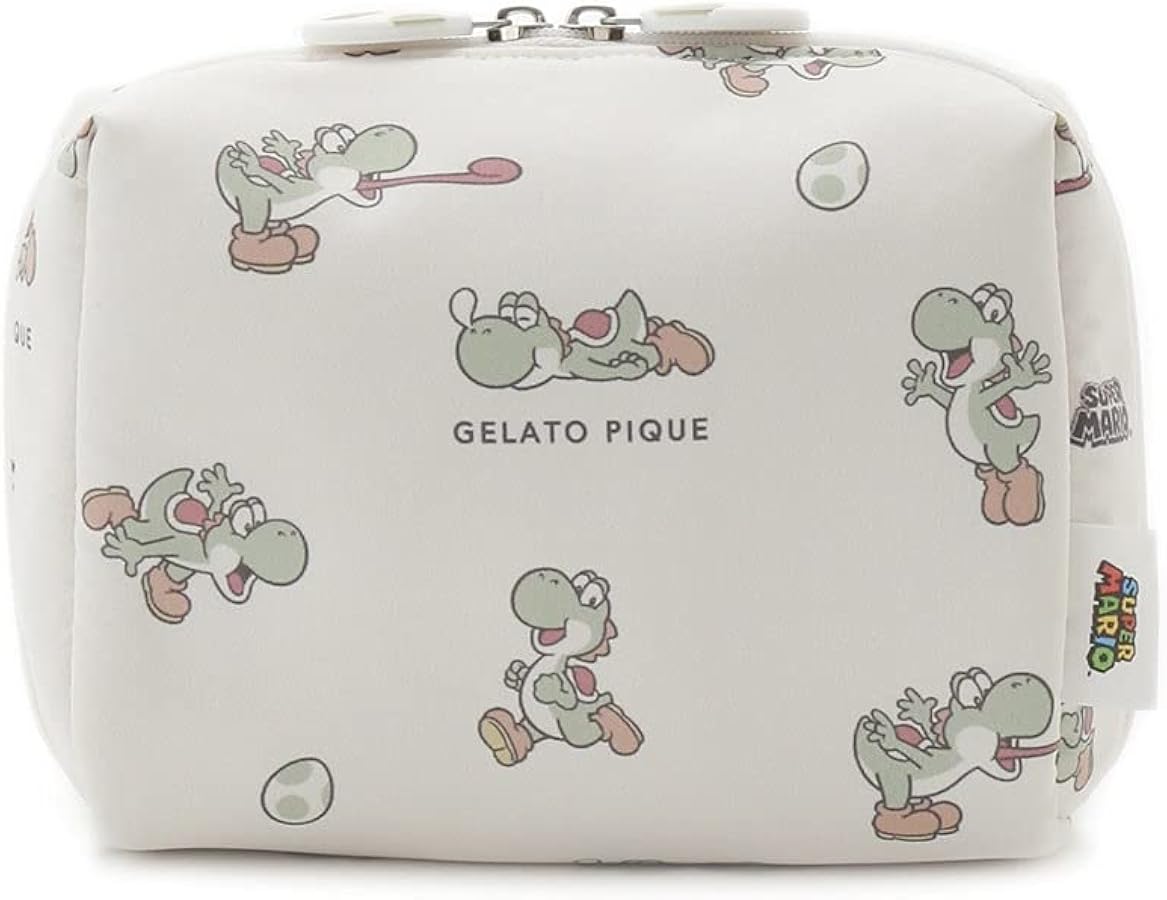 Amazon | [ジェラート ピケ] スーパーマリオ ヨッシー柄ポーチ