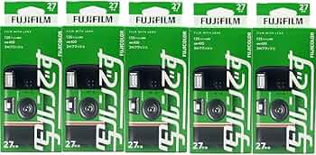 Amazon | 「5個」 フジカラーレンズ付フィルム 写ルンです