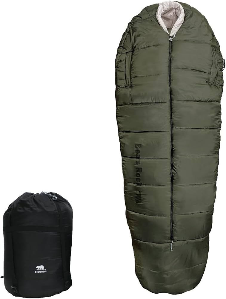 Amazon.co.jp: Bears Rock ベアーズロック -34度 寝袋 冬用 真冬