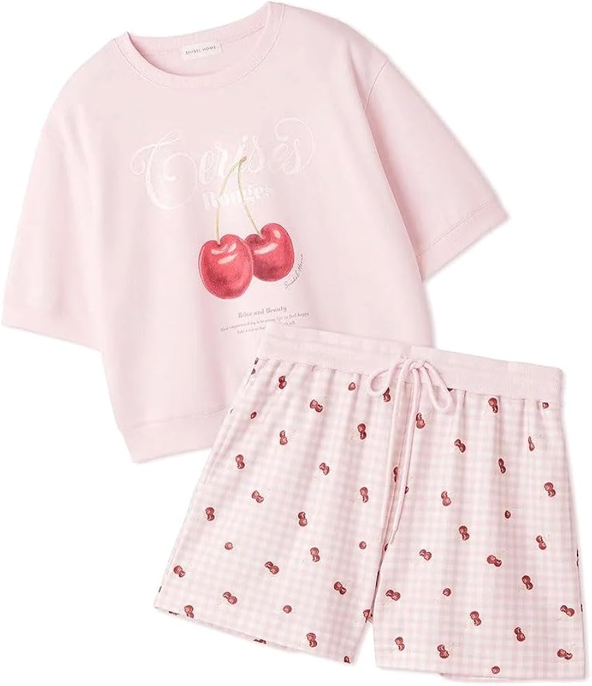 Amazon | スナイデルホーム チェリースウェットセットアップ パジャマ