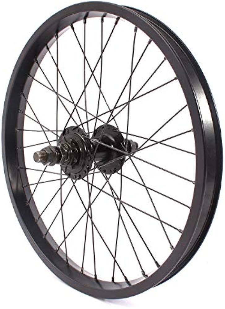 Amazon | KHE 18インチ BMX リアホイール 14mm ブラック アルミニウム