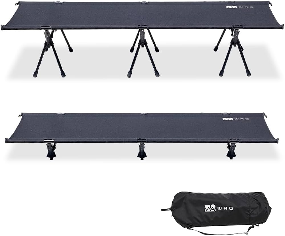 Amazon | WAQ 2WAY キャンプ コット 静音 軽量 折りたたみベッド 耐