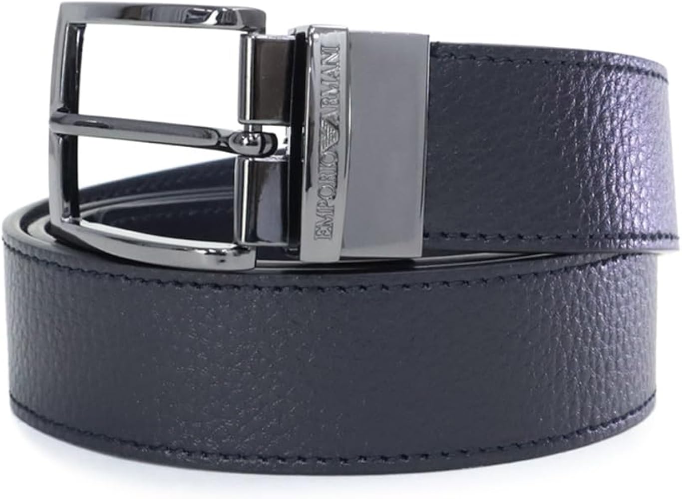 Amazon | [エンポリオアルマーニ] メンズ リバーシブルベルト ブルー