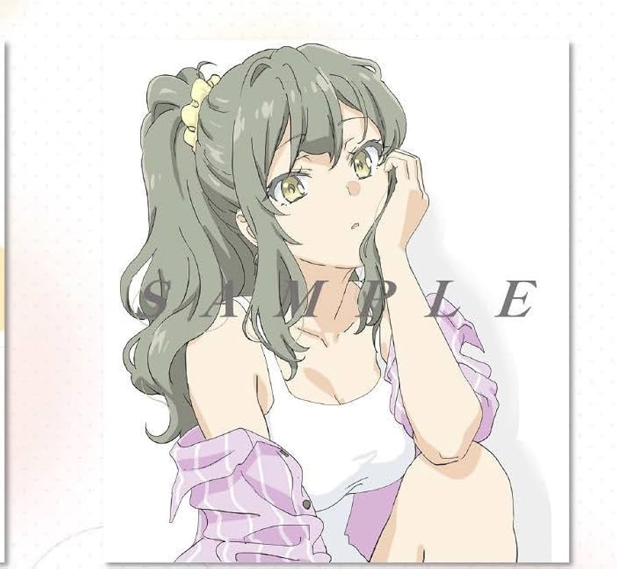 Amazon.co.jp: 入場者特典 描き下ろし 色紙 双葉理央 青春ブタ野郎は