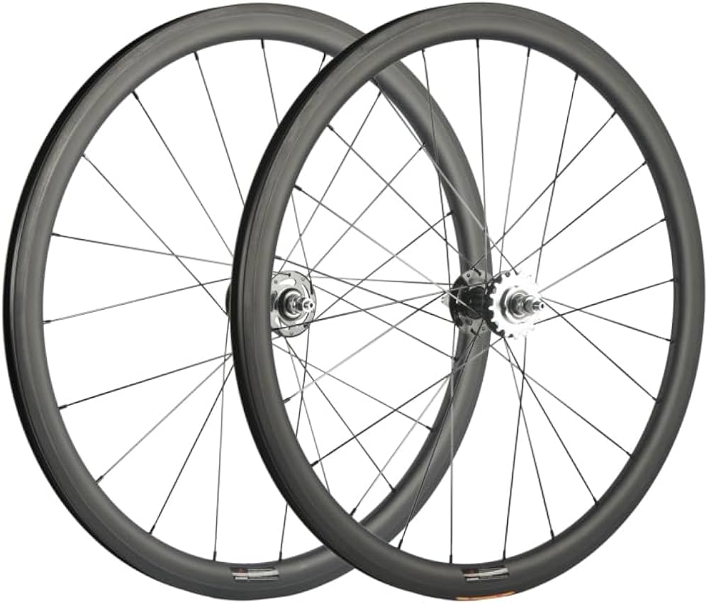 Amazon | SUPERTEAMカーボンホイール700C固定ギアホイールセット (38mm