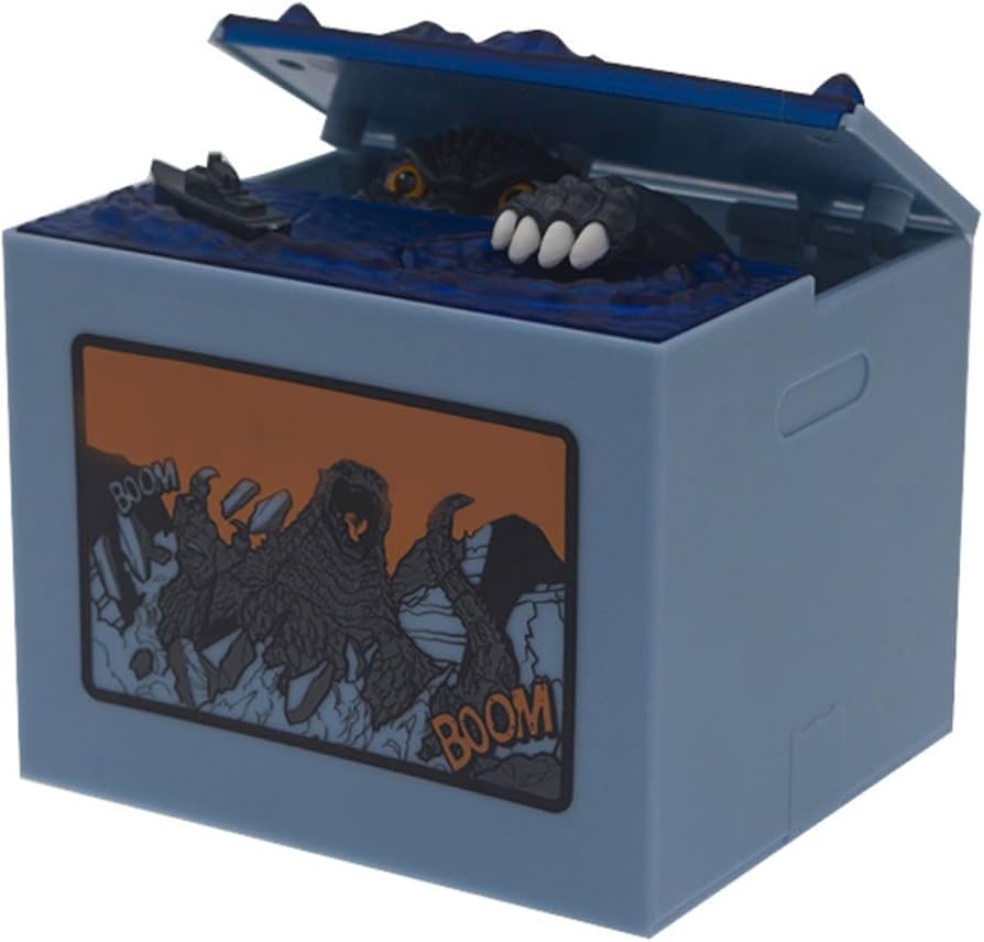 Amazon.co.jp: ミュージックつき自動ゴジラ貯金箱 43234-2384 : おもちゃ
