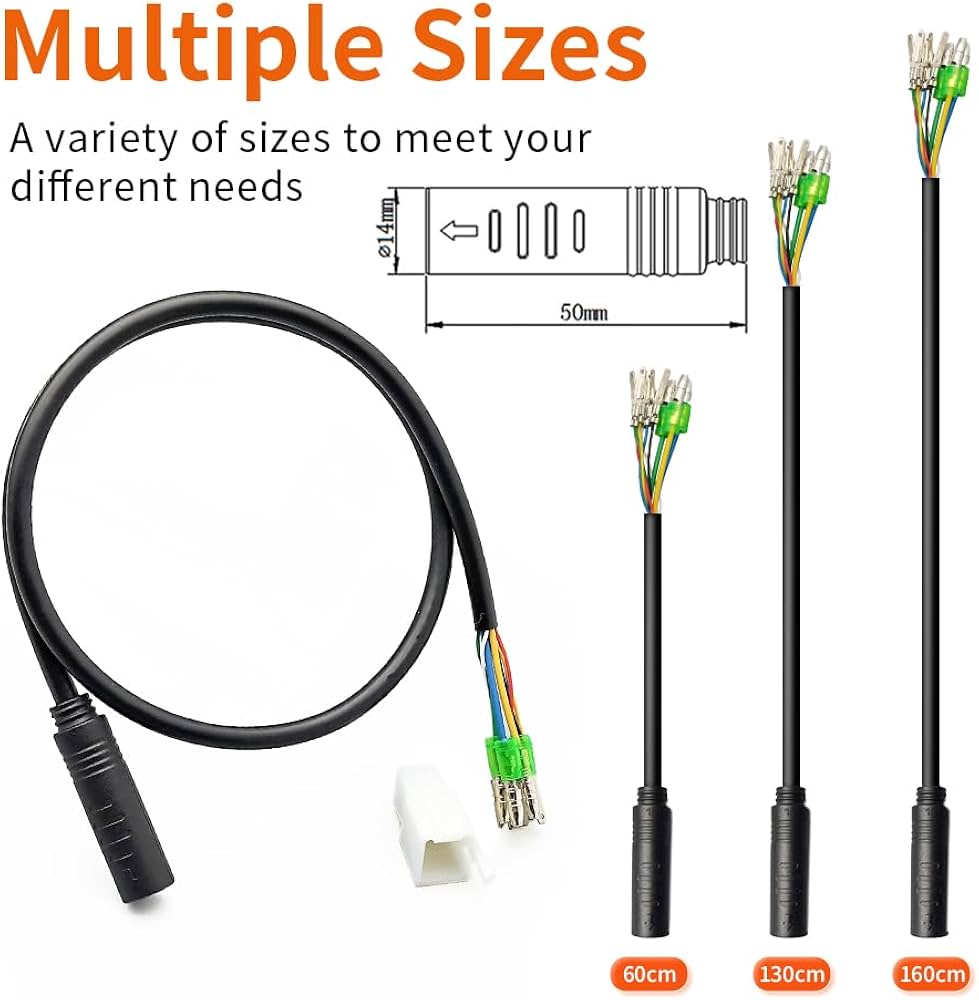 Amazon | ハブモーター変換延長ケーブル 9ピン 防水コネクタ 36V 48V