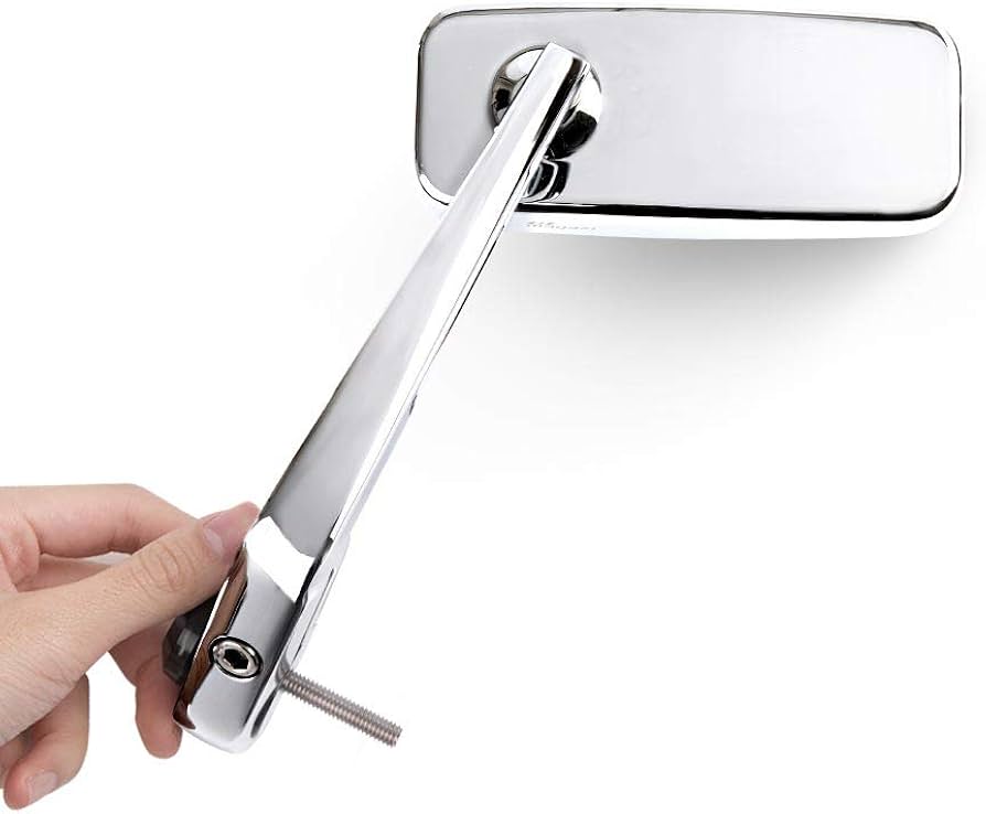 Amazon | KiWAV バイクミラー バーエンドミラー クラシック クロム