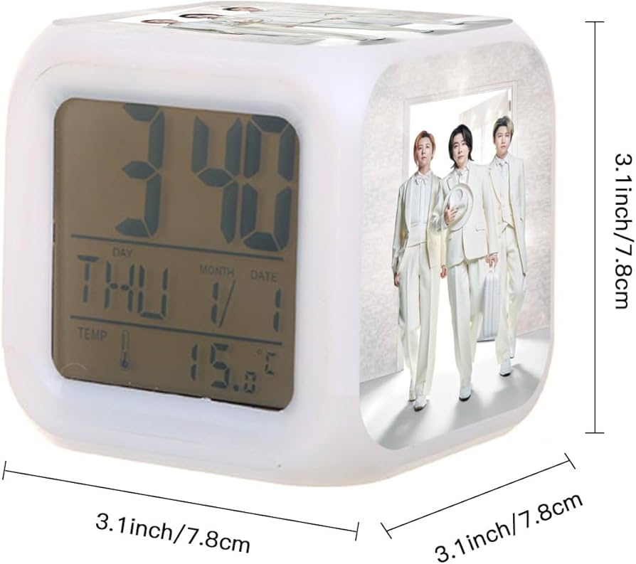 Amazon.co.jp: ミセス グリーン アップル 大森元貴123 目覚まし時計