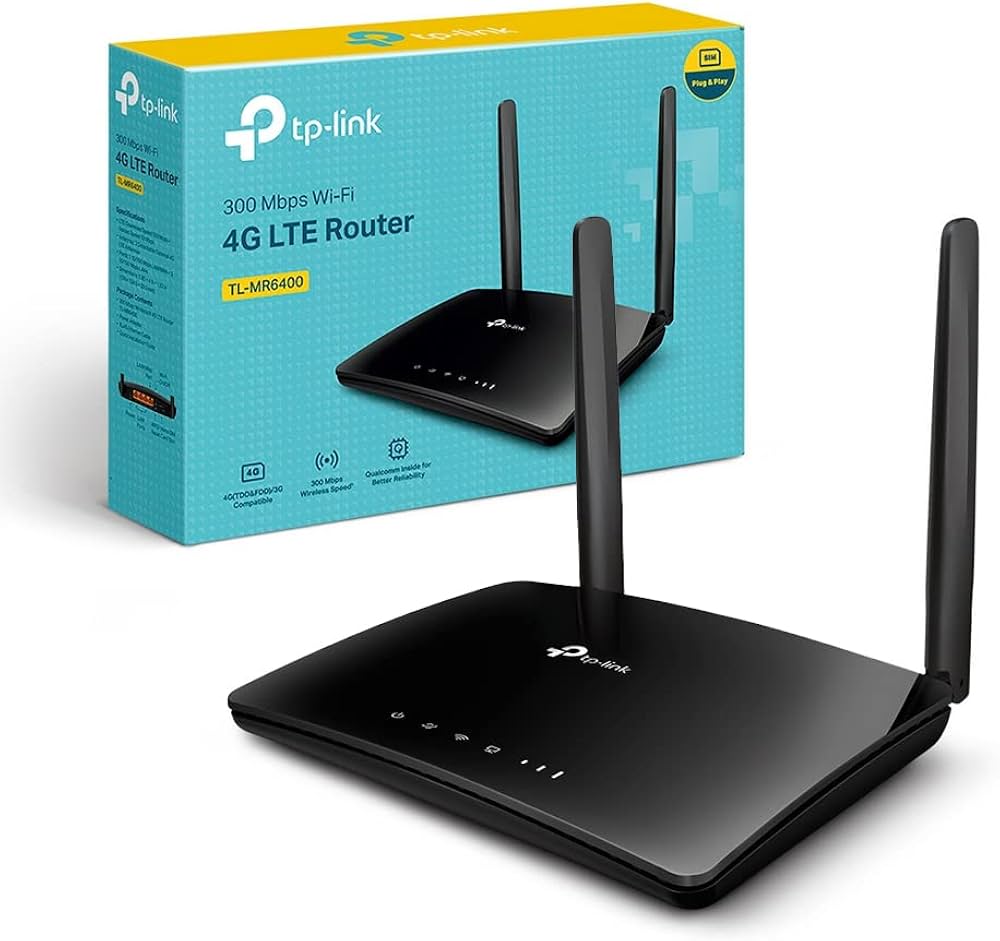 TP-Link TL-MR6400 Router 4G LTE fino a 150 Mbps, Wireless N300Mbps