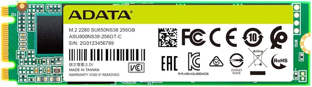 Amazon | ADATA SU650 256GB M.2 2280 SATA 3D NAND 内蔵SSD 最大550MB