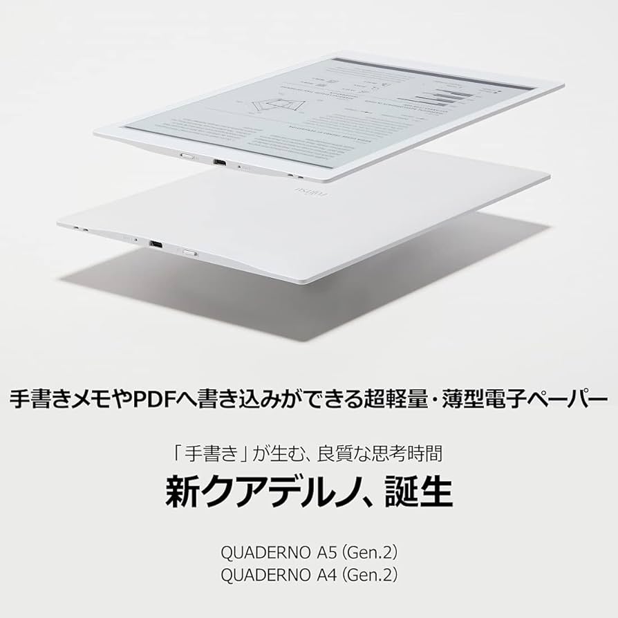 Official] Fujitsu 10.3 Type Flexible Electronic Paper QUADERNO A5