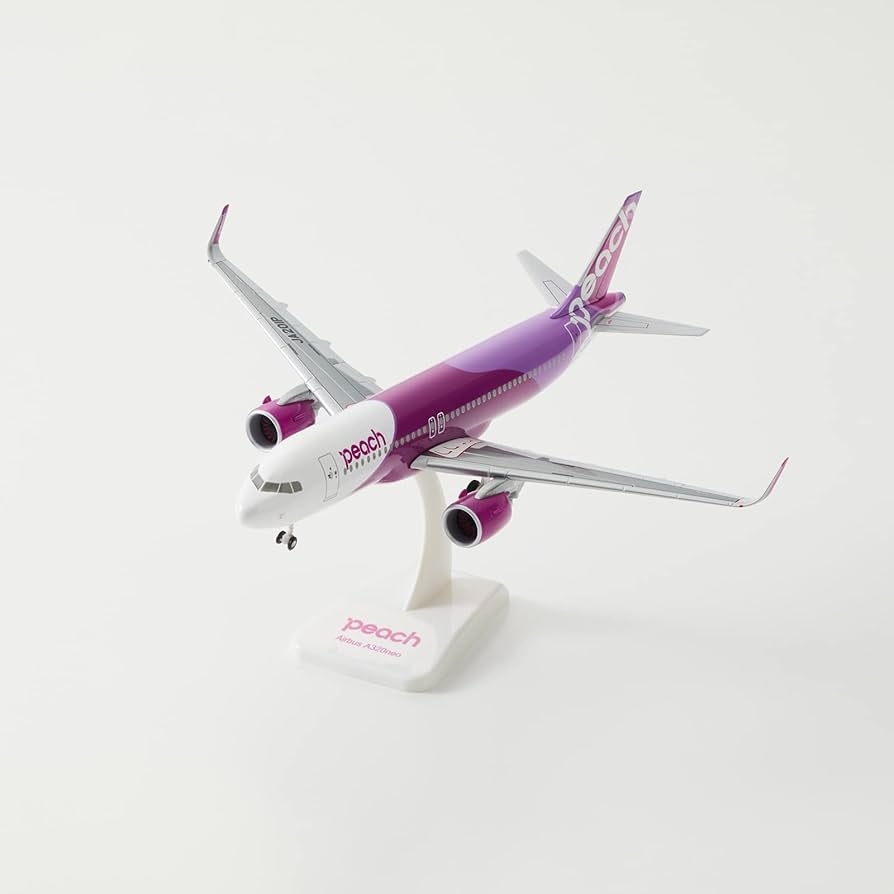 Amazon | Peachオリジナル A320neo JA201P 飛行機模型 プレーン