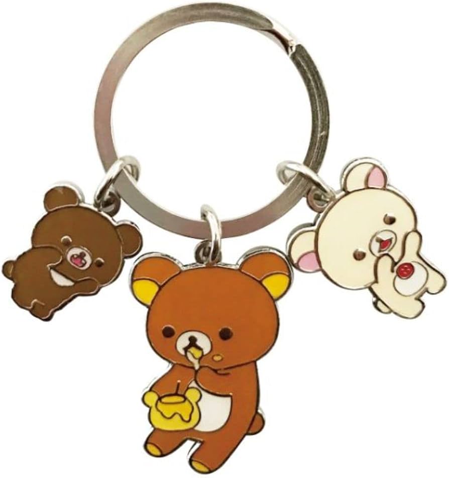 Amazon.co.jp: 牛久保工芸社 リラックマ 3連メタルキーチェーン