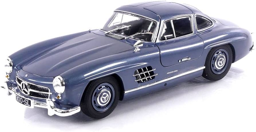 Amazon.com: Minichamps 1955 MB 300 SL W198 Light Blue Metallic