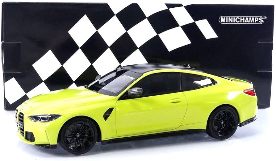 Amazon.com: Minichamps 155020120 1:18 BMW M4-2020-Yellow