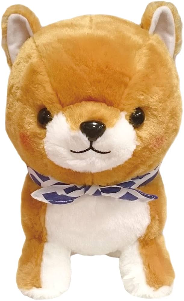 Amazon.co.jp: アミュファン 豆しば三兄弟BIGぬいぐるみ 豆太郎 : おもちゃ