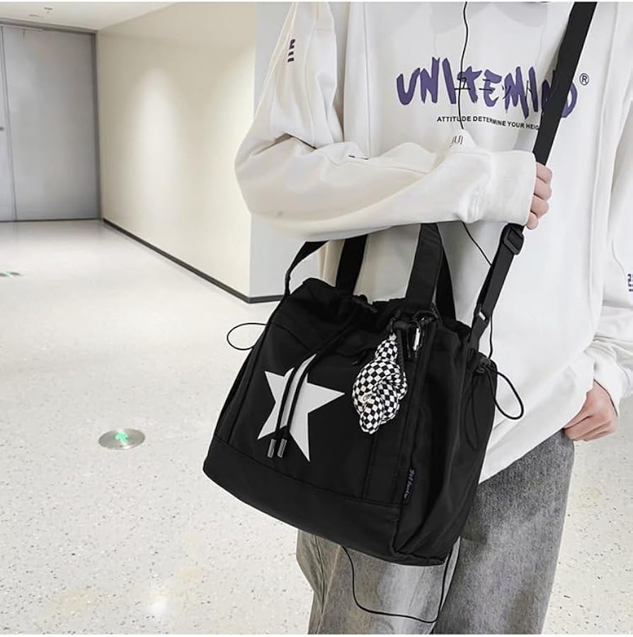 Amazon.com: Y2K Aesthetic Crossbody Bag with Pendant Star Grunge