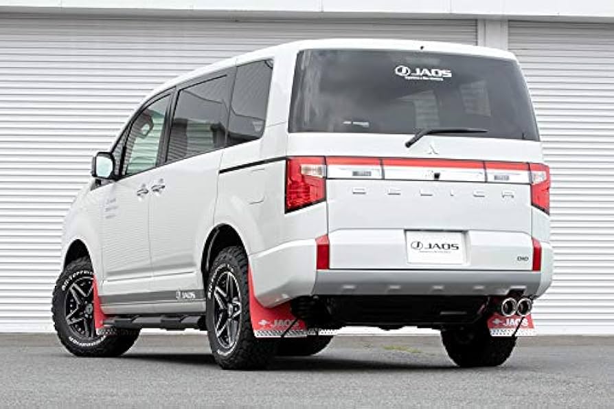 Amazon | JAOS マッドガードⅢ フロントリア1台分セット レッド デリカ