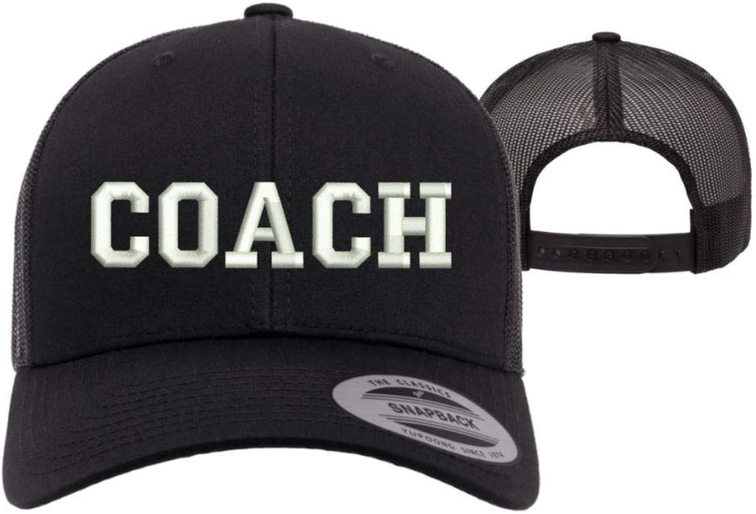 Coach Trucker Baseball Hat - Unisex - Sports Coach Baseball Caps