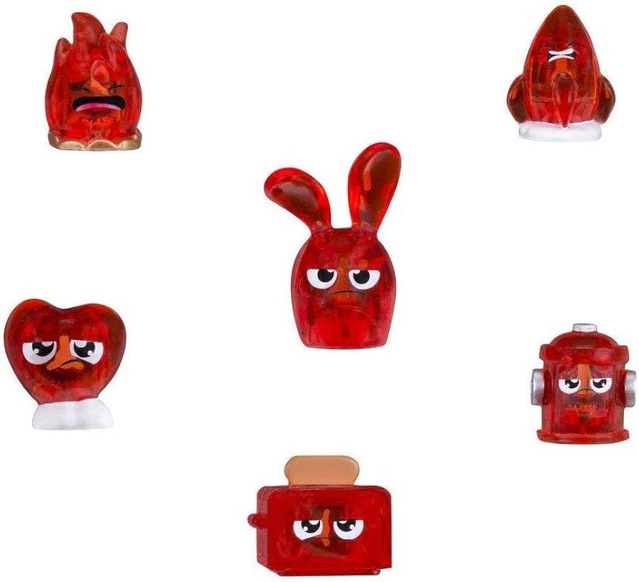 Hana Zuki B8444ES00 Pack of 5 Treasures + 1 Mini Hemka Red