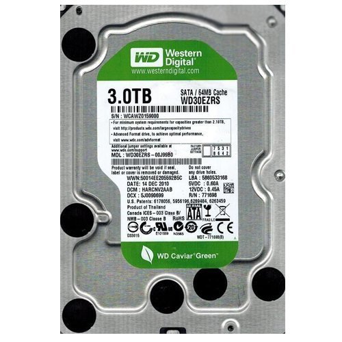 Amazon | Wd30ezrs Western Digital 3Tb 3.5-Inch 64Mb Cache Internal