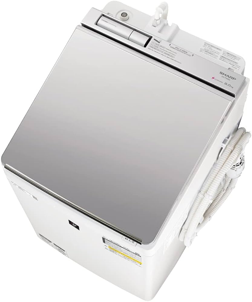 Amazon | シャープ タテ型 洗濯乾燥機 ES-PW8G-S ダイヤカット穴なし槽