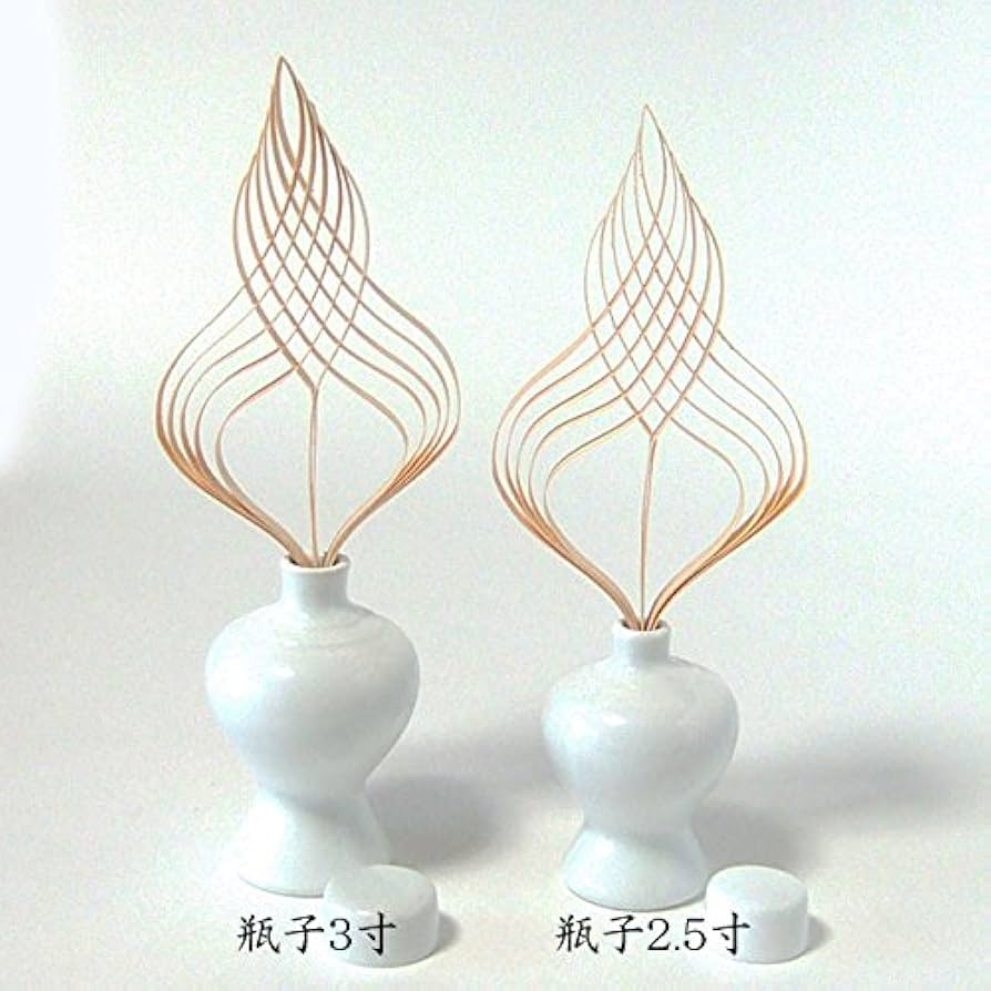 Amazon｜神具 ミキ口(熨斗口・神酒口) 中(対入) (高さ19.0cm×幅8.5cm