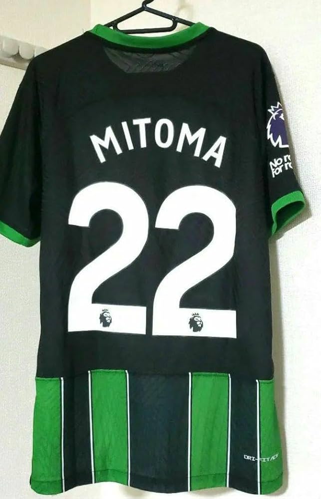 Amazon.co.jp: 三笘薫2023 ブライトンFC 背番号22 アウェイ 緑