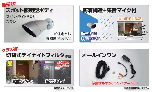 Amazon.co.jp: キャロットシステムズ オルタプラス 監視カメラ 防犯用