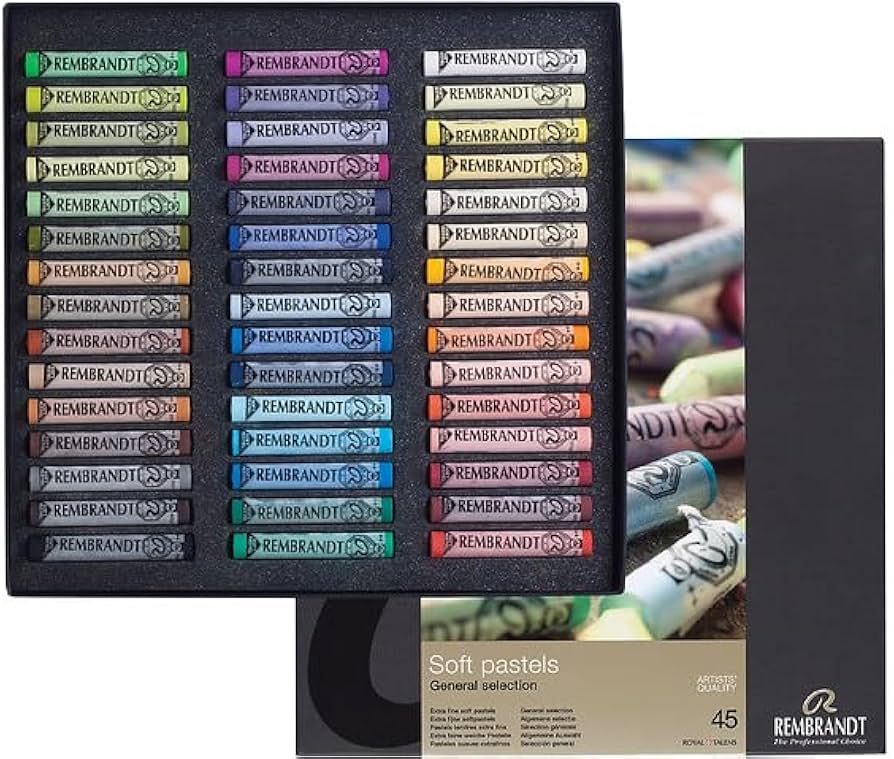 Amazon.com: Rembrandt Soft Pastel Traditional Box Set, 45-Piece