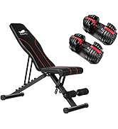 Amazon | 商品 トレーニングベンチ＋可変式 ダンベル 40kg