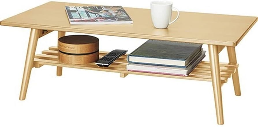 Amazon｜ニトリ 折りたたみテーブル ラポール 棚付き ナチュラル