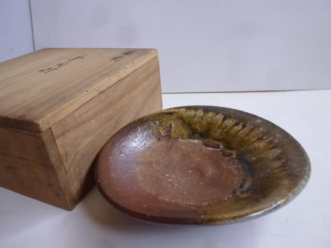 美の巨匠・北大路魯山人在刻銘合箱備前焼・端皿・平向付