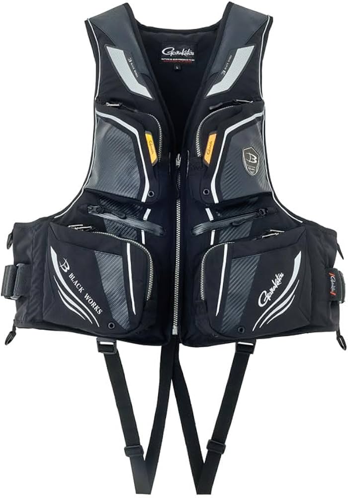 Amazon | がまかつ(Gamakatsu) フローティングベスト GM2193 ブラック