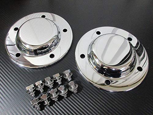 Amazon.co.jp: ハブ キャップ ×2枚 メッキ 5穴 ステンレス製 大型 高床