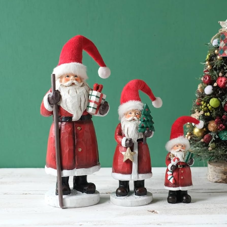 Amazon.co.jp: 【クリスマスオールドサンタレジンオーナメント/2種