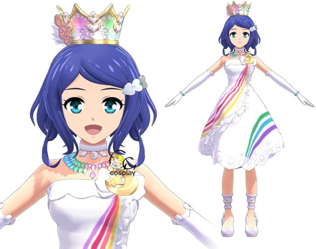 Amazon.co.jp: GGcosplay プリティーリズム・レインボーライブ りんね