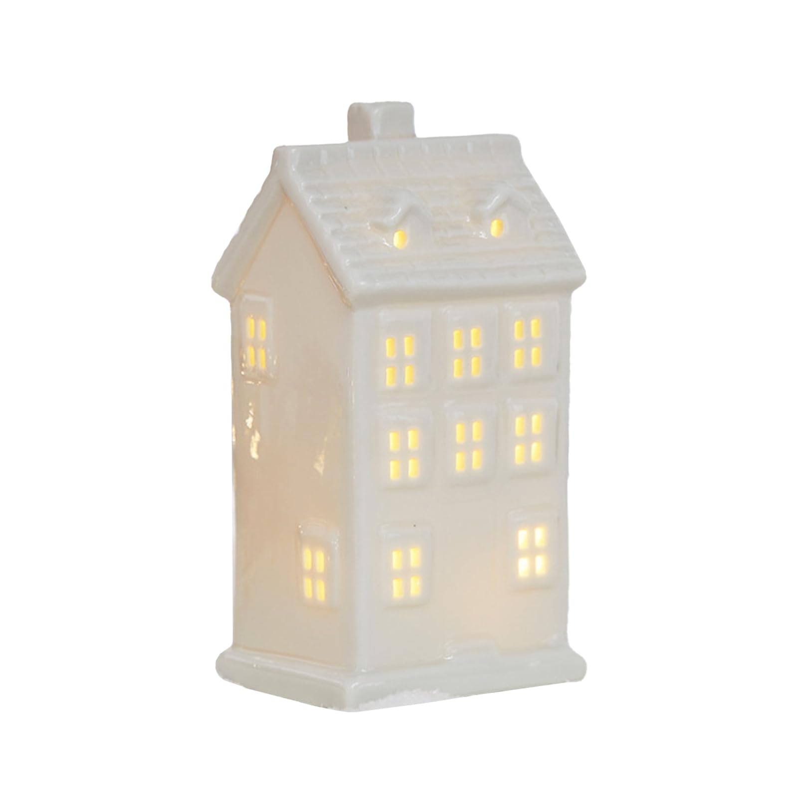 Amazon.co.jp: セラミッククリスマスビレッジ LEDライト付きホワイト