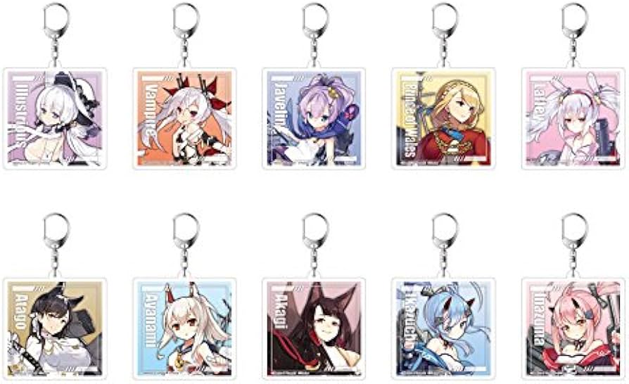 Amazon.co.jp: アズールレーン トレーディングアクリルキーホルダー