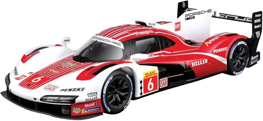 Amazon | 京商 (Kyosho) BURAGO 1/43 ポルシェ 963 2024 No.6 ホワイト