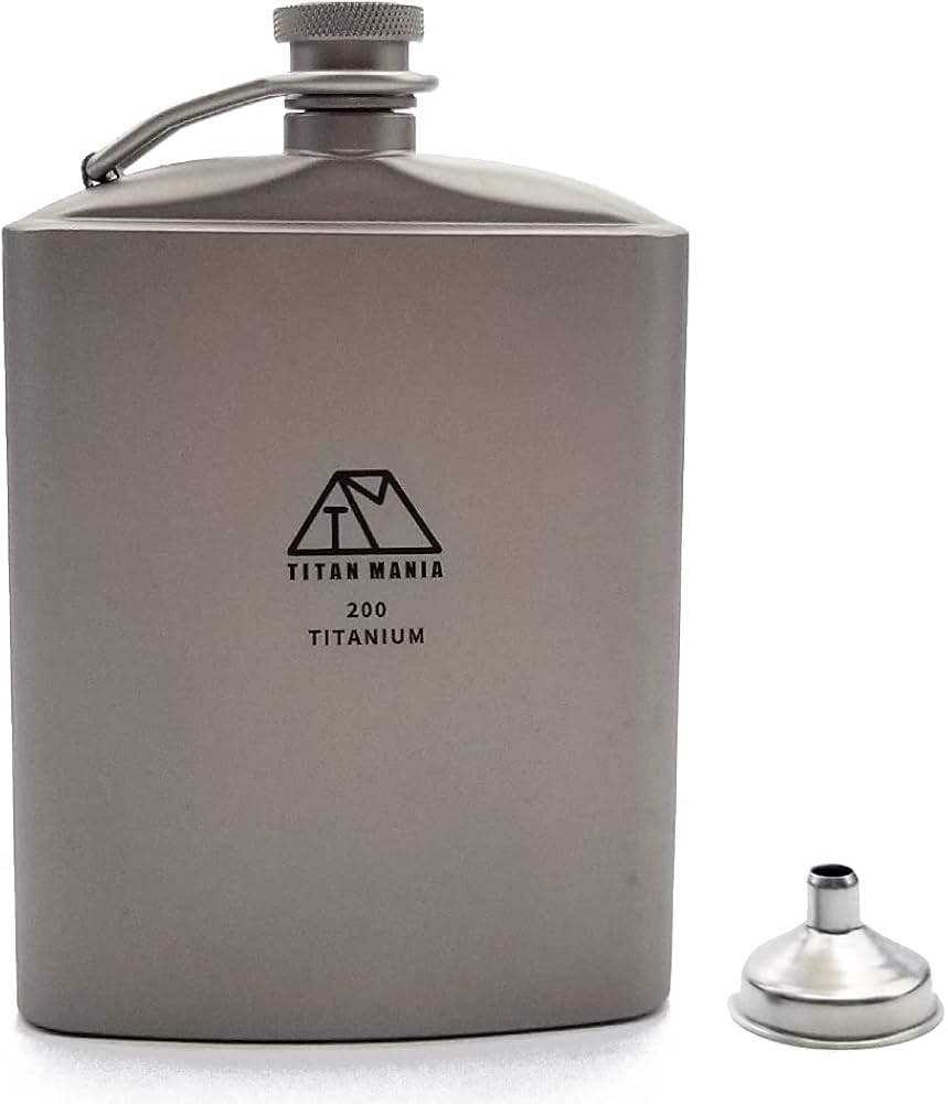 Amazon.co.jp: TITAN MANIA(チタンマニア) スキットル チタン製 U型